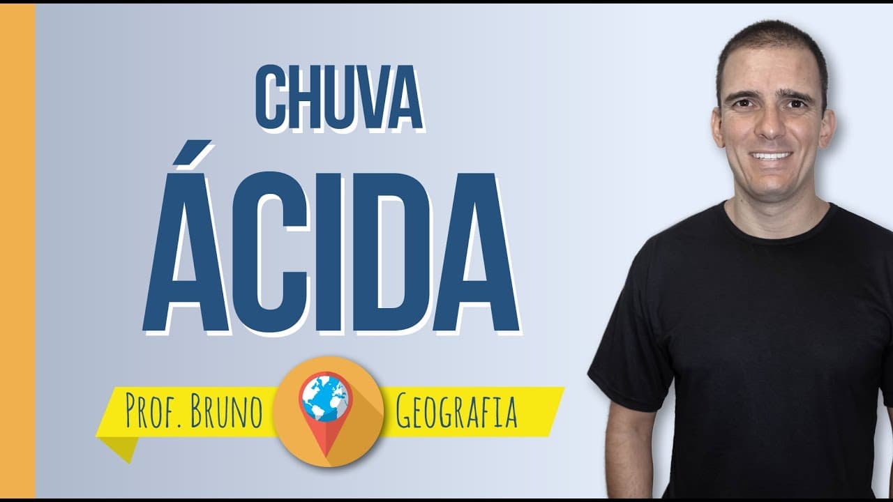 Thumbnail: Chuva Ácida - prof. Bruno - Geografia