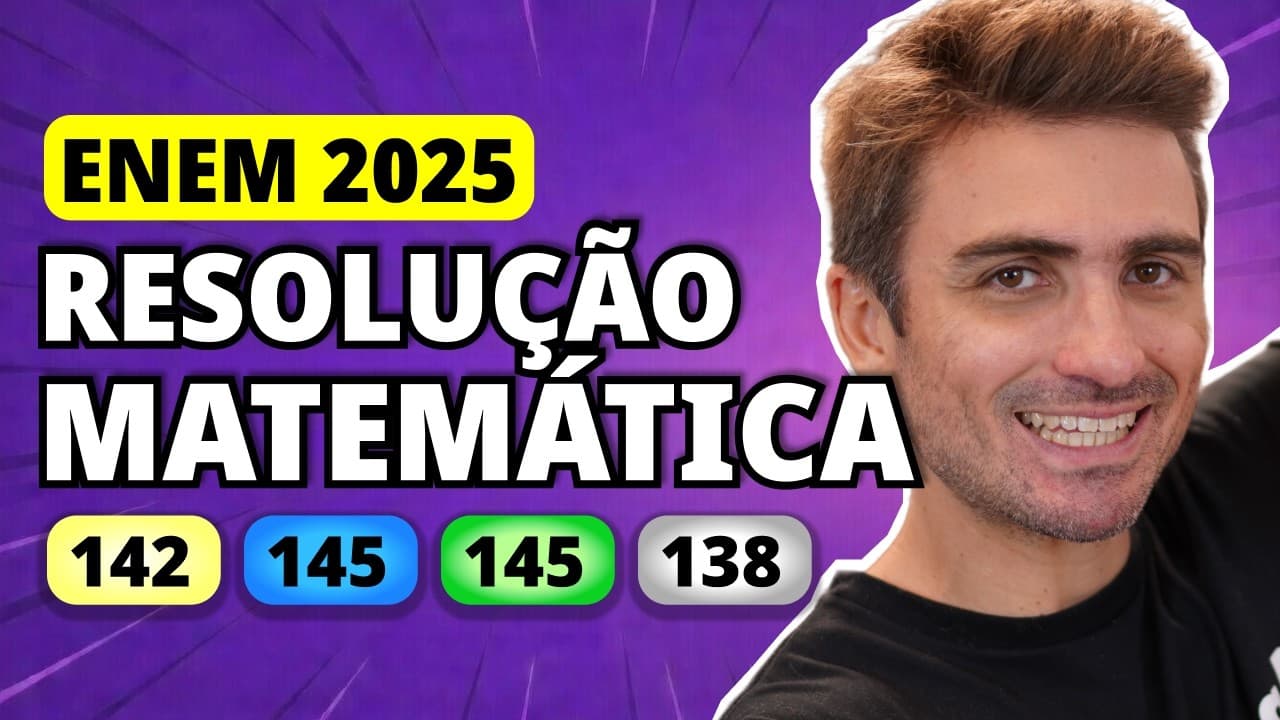 Thumbnail: ENEM 2025 Matemática – Questão 142 | Pesquisas na área de neurobiologia confirmam que a prática