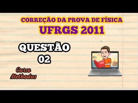 Thumbnail da aula: 02 de 2011 da prova de física da UFRGS - Sobre o movimento do objeto, são feitas as seguintes