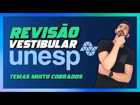Thumbnail da aula: VESTIBULAR UNESP  - REVISÃO DE GEOGRAFIA