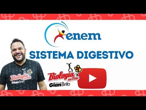 Thumbnail da aula: SISTEMA DIGESTIVO - LIVE +30MIN DE BIO - QUESTÕES ENEM