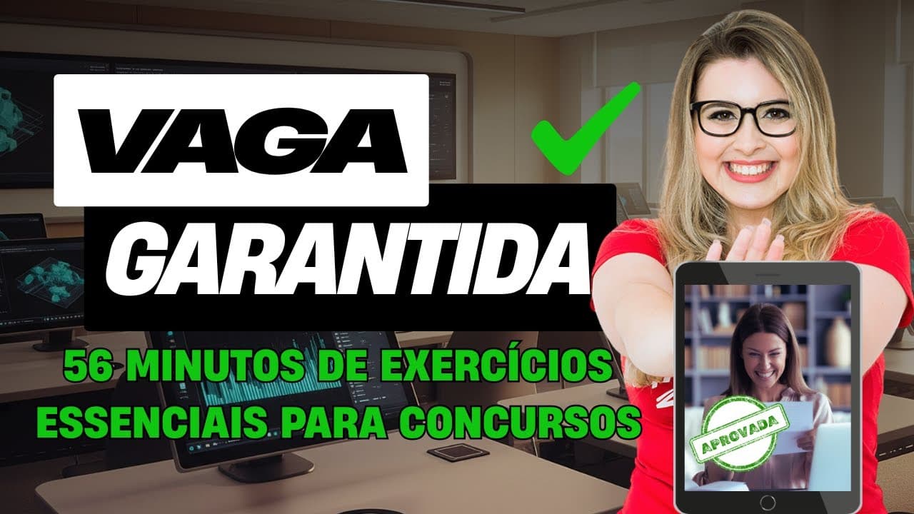 Thumbnail: PRECISA PASSAR EM CONCURSO? CRASE SEM ERRO É O SEGREDO! (56 minutos de exercícios resolvidos)