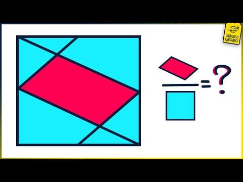 Thumbnail da aula: Qual é a RAZÃO entre as ÁREAS? | Matemática (Geometria Plana)