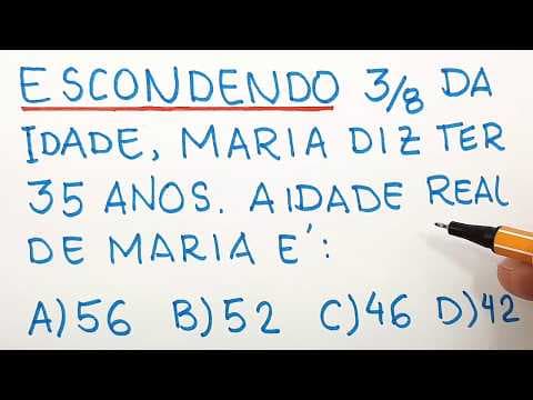 Thumbnail da aula: 🔥 HELP MATEMÁTICA BÁSICA - Desafios - Qual é a idade? #46 🔥
