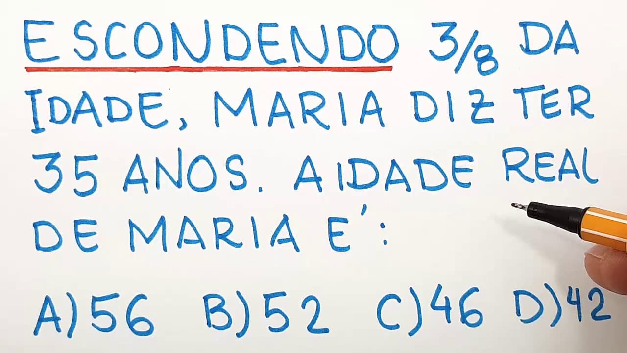 Thumbnail: 🔥 HELP MATEMÁTICA BÁSICA - Desafios - Qual é a idade? #46 🔥