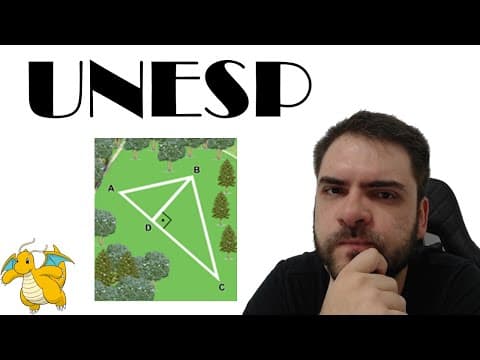 Thumbnail da aula: UNESP/2021 A figura mostra a visão aérea de um parque onde existem ruas que podem ser utilizadas