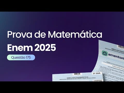 Thumbnail da aula: Questão 175 | prova azul ENEM 2025 | Um pai comprou oito presentes diferentes (dentre os quais, uma