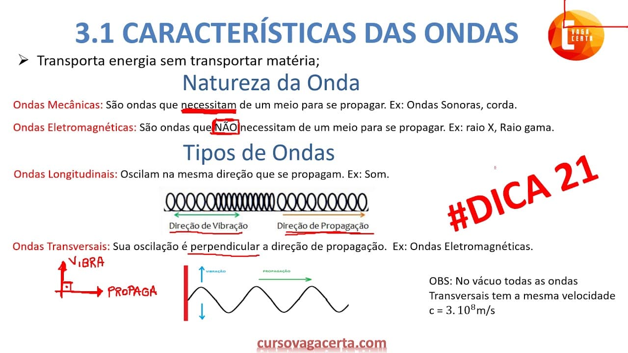 Thumbnail: PRÉ-PROVA ENEM 2019, UFRGS 2020 E DEMAIS VESTIBULARES: FÍSICA - ONDAS