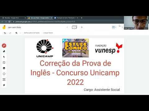 Thumbnail da aula: #001: Correção da prova de Inglês - Concurso Unicamp 2022