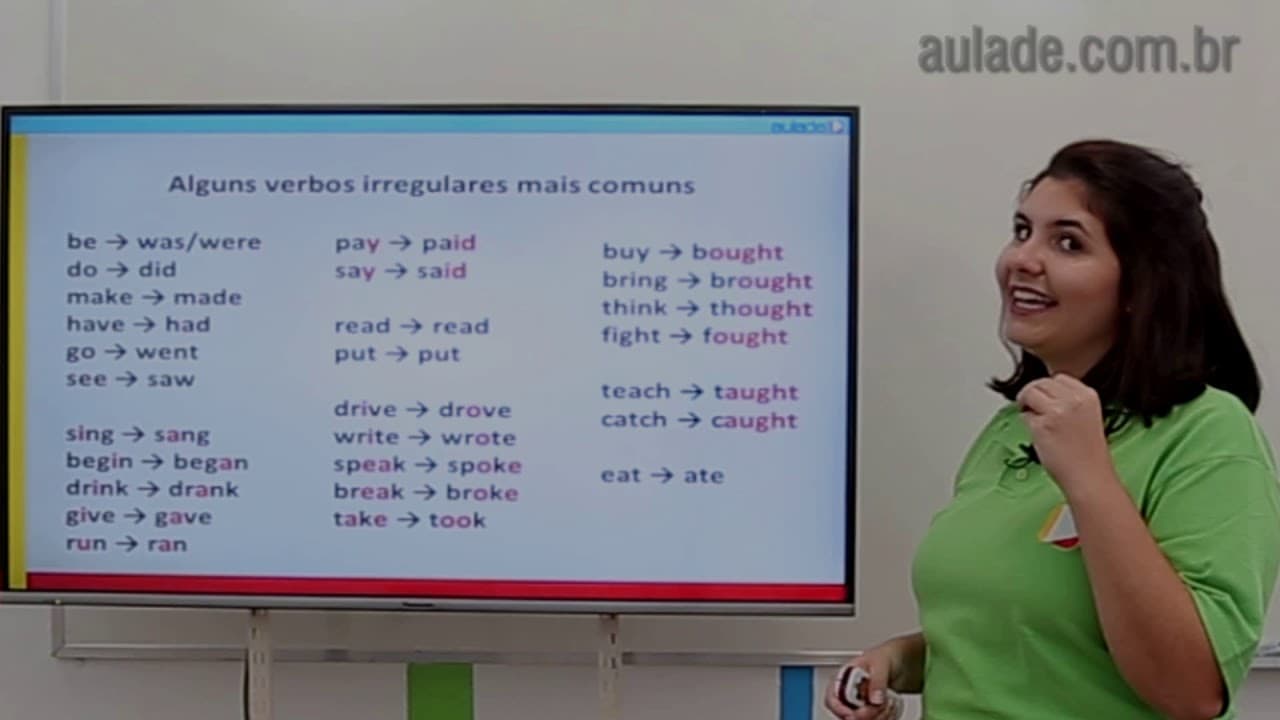 Thumbnail: Inglês - Simple past: irregular verbs