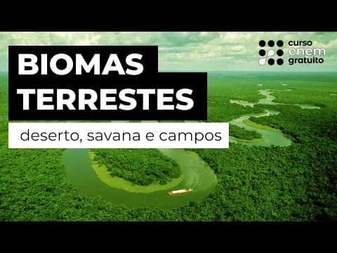Thumbnail da aula: BIOMAS TERRESTRES: floresta equatorial | Biologia para o Enem | Cláudia de Souza Aguiar