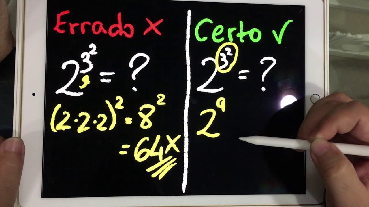 Thumbnail: ⏱ POTÊNCIA ELEVADA A UMA OUTRA POTÊNCIA 👉 Matemática Rio