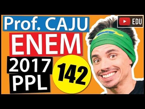 Thumbnail da aula: [ENEM 2017 PPL] 142 📒 INTERPRETAÇÃO DE GRÁFICOS Ao abrir um negócio, um microempresário descreveu
