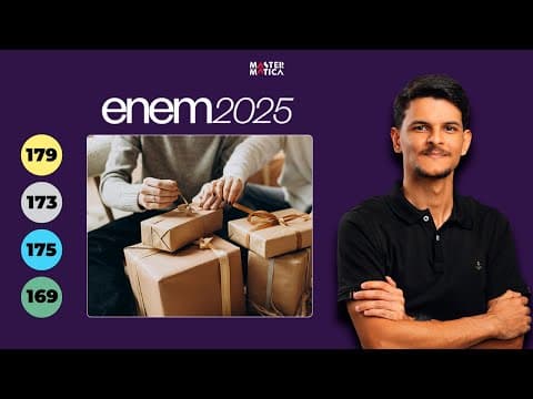 Thumbnail da aula: ENEM 2025 | Um pai comprou oito presentes diferentes (dentre os quais, uma bicicleta e um celular...