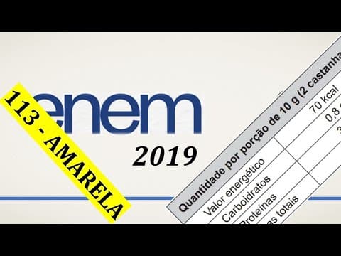 Thumbnail da aula: ENEM 2019 - Em uma aula experimental de calorimetria, uma professora queimou 2,5 g