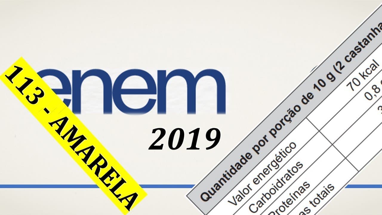 Thumbnail: ENEM 2019 - Em uma aula experimental de calorimetria, uma professora queimou 2,5 g