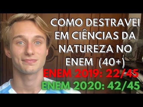 Thumbnail da aula: COMO DESTRAVEI EM NATUREZA NO ENEM (+40 ACERTOS) I Marcos Vasconcellos