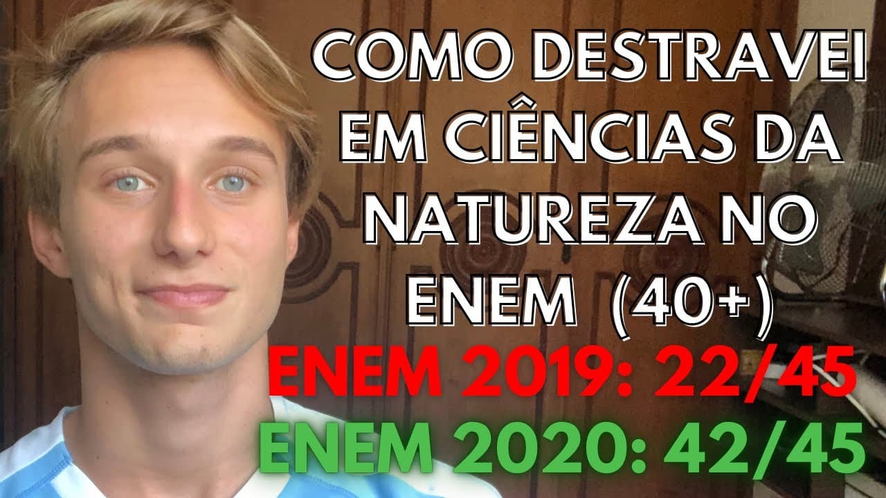 Thumbnail: COMO DESTRAVEI EM NATUREZA NO ENEM (+40 ACERTOS) I Marcos Vasconcellos
