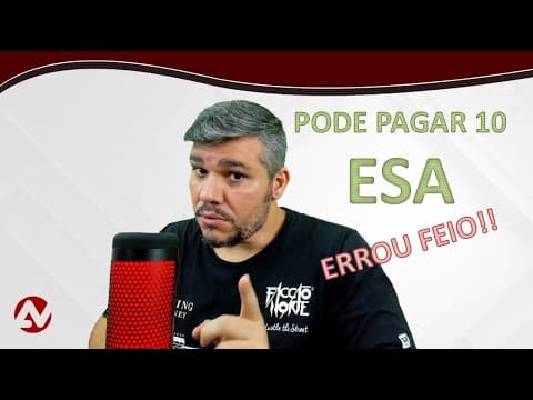 Thumbnail da aula: Pode pagar 10, banca da ESA!!