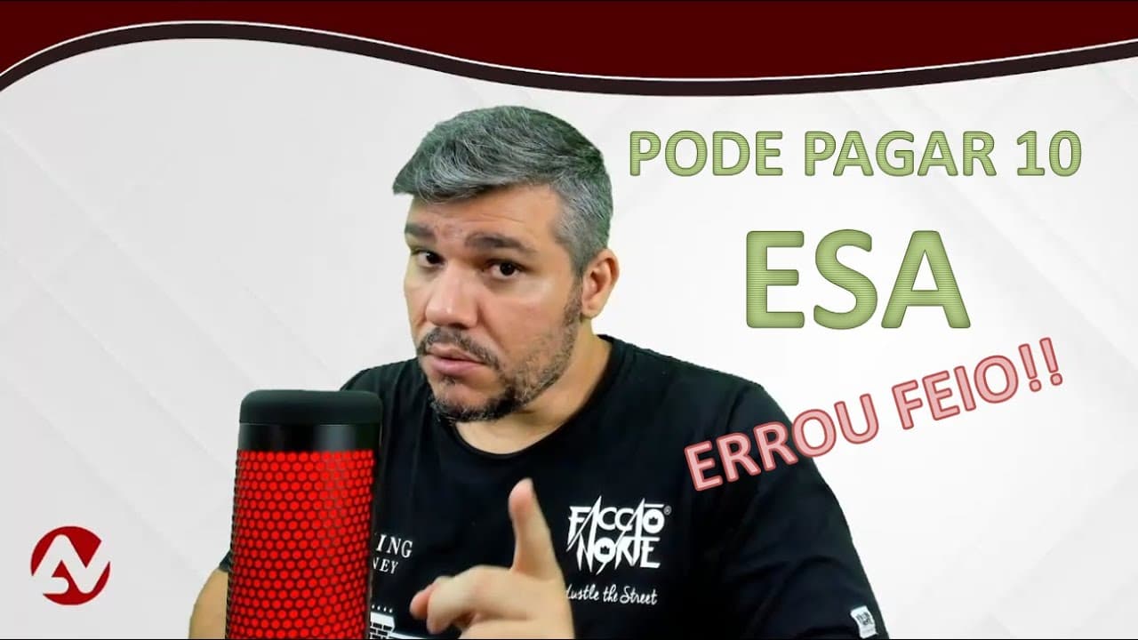 Thumbnail: Pode pagar 10, banca da ESA!!