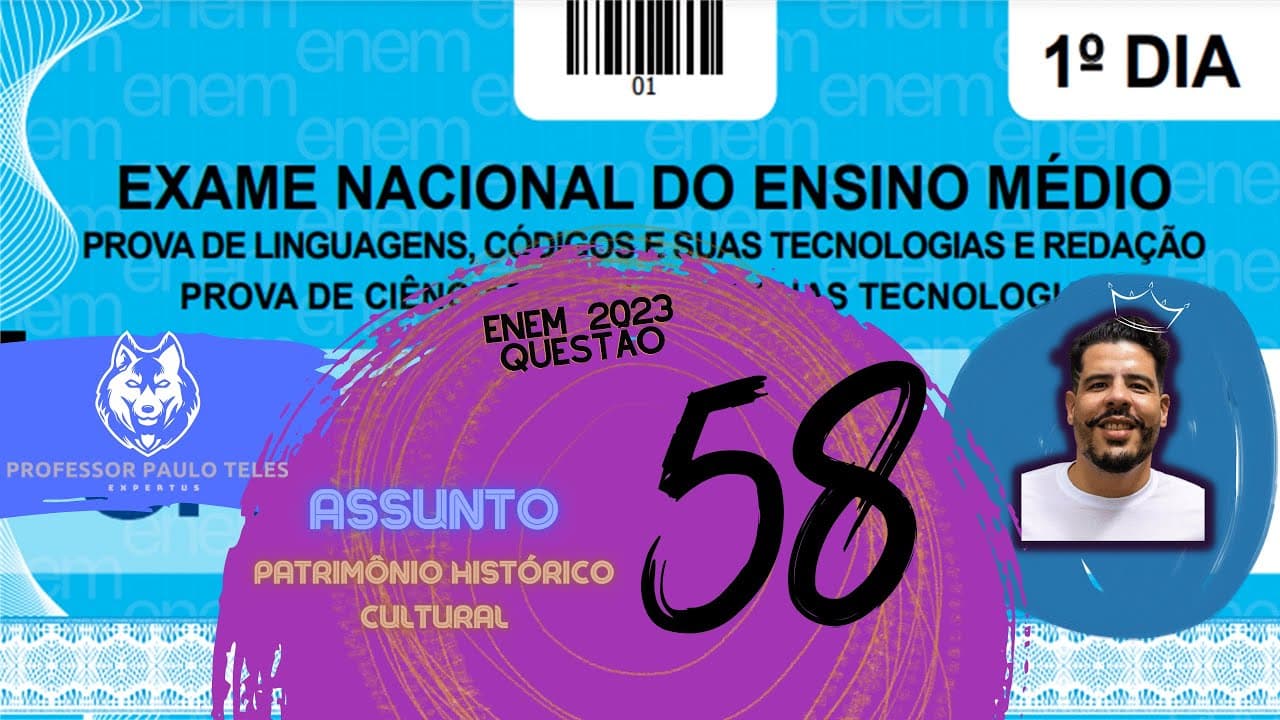 Thumbnail: Resolução Enem 2023 - Humanas Questão 58