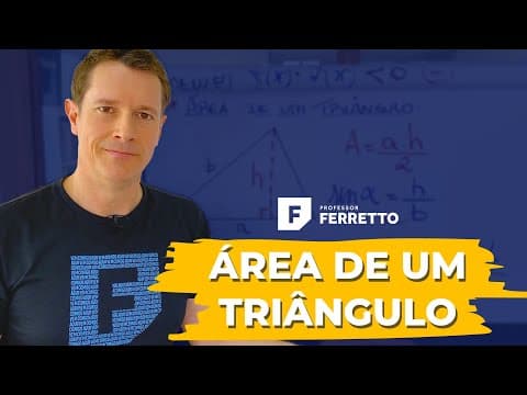 Thumbnail da aula: ➡️ Como calcular a área de um triângulo