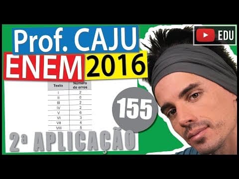 Thumbnail da aula: [ENEM 2016 2Ap] 155 📓 MEDIANA Uma pessoa está disputando um processo de seleção para uma vaga de