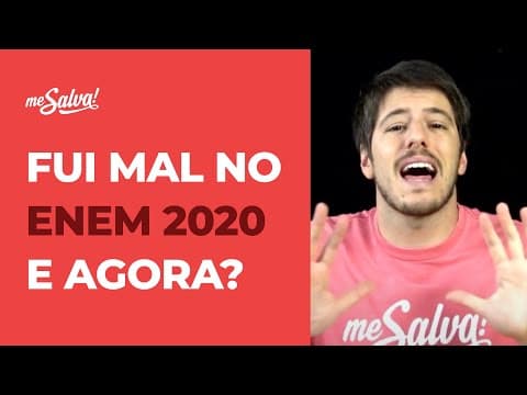 Thumbnail da aula: Fui mal no ENEM, e agora? - Veja o que você pode fazer para dar a volta por cima