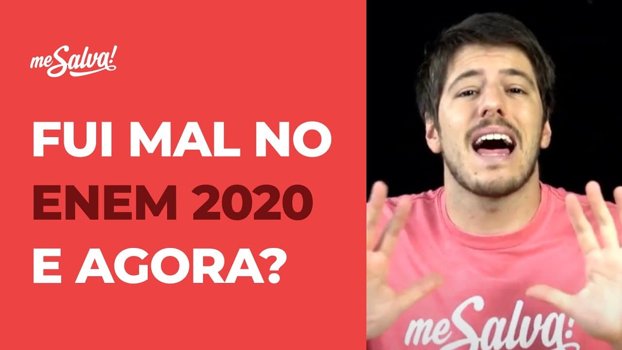 Thumbnail: Fui mal no ENEM, e agora? - Veja o que você pode fazer para dar a volta por cima