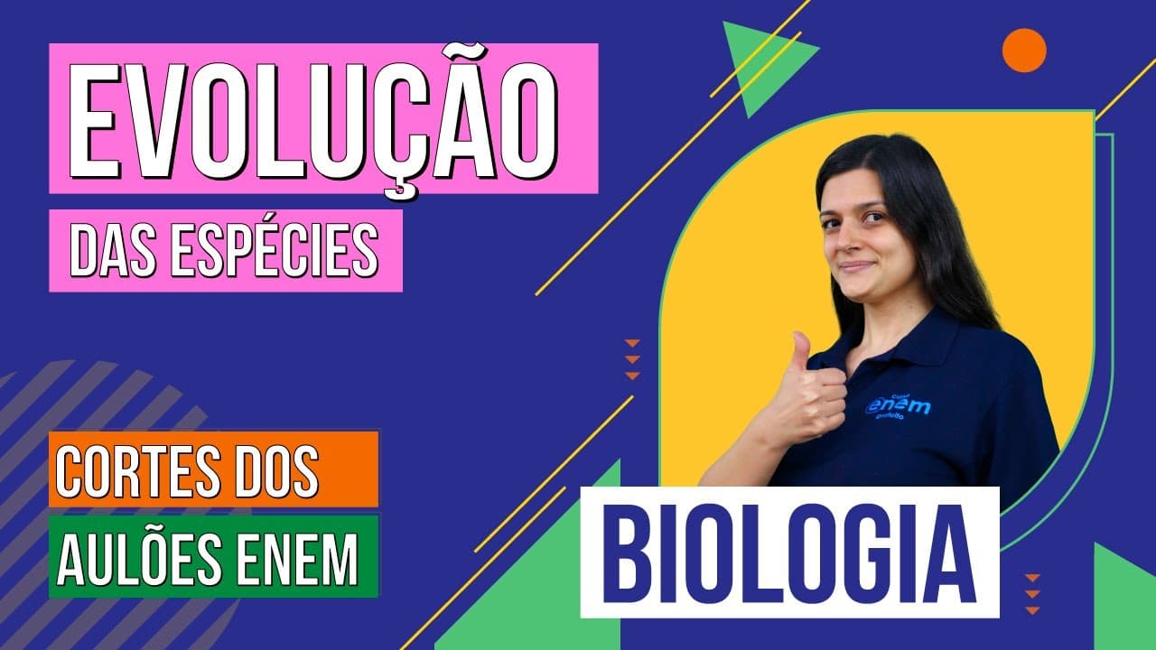 Thumbnail: EVOLUÇÃO DAS ESPÉCIES: Lamarck e Darwin | Cortes dos Aulões do Enem | Biologia | Cláudia Aguiar