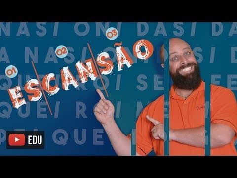 Thumbnail da aula: Escansão [Prof. Noslen]