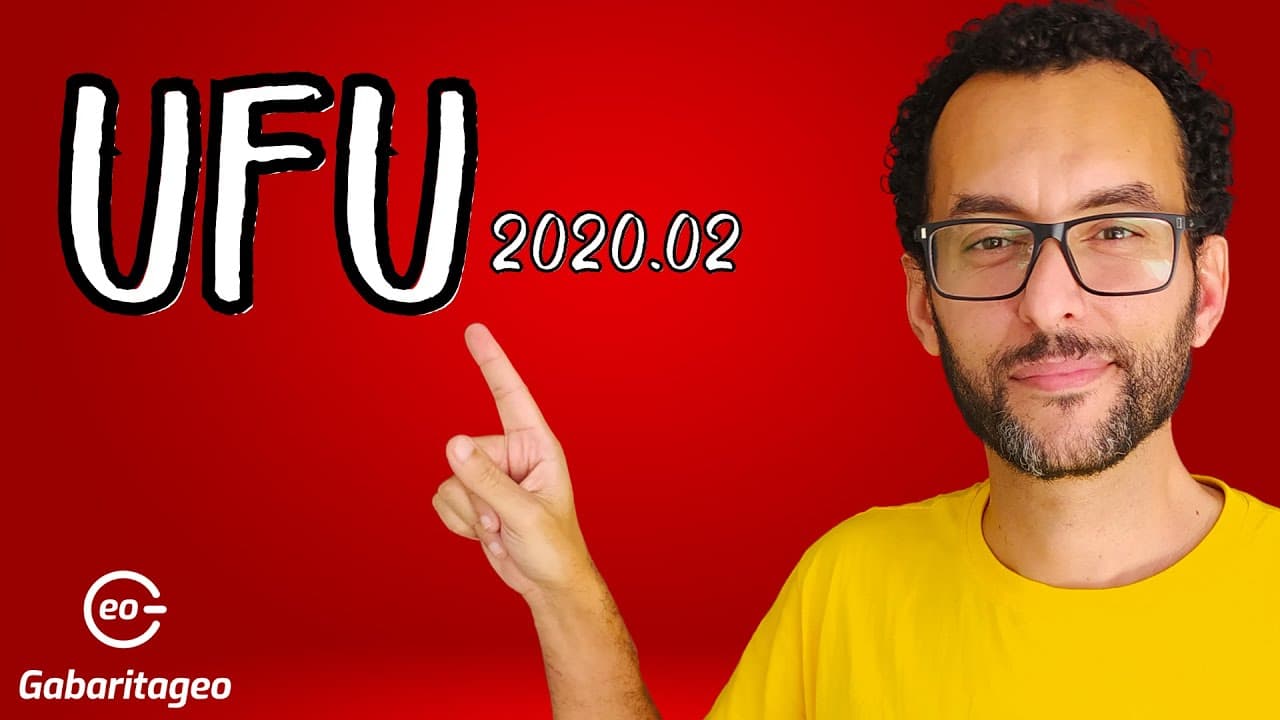 Thumbnail: Resolução da UFU 2020.02 | Geografia | GabaritaGeo
