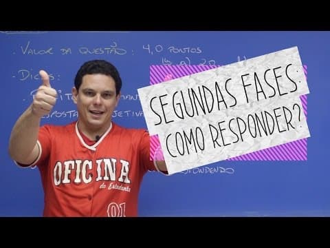 Thumbnail da aula: História - Como responder? (Segunda Fase) - Oficina do Estudante