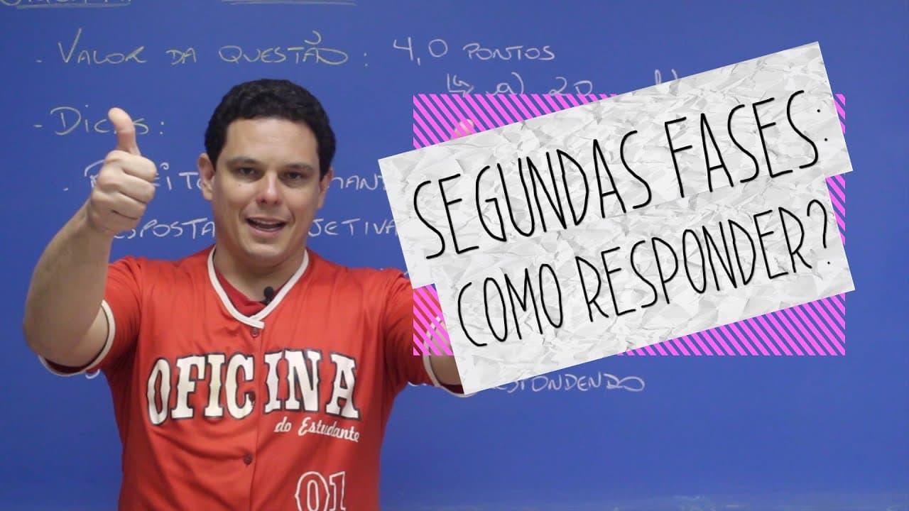 Thumbnail: História - Como responder? (Segunda Fase) - Oficina do Estudante