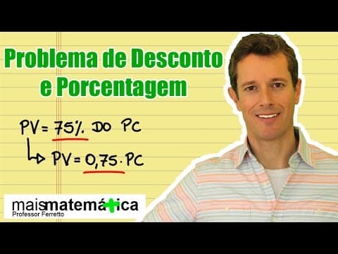 Thumbnail da aula: Questão 13: Problema de Desconto e Porcentagem