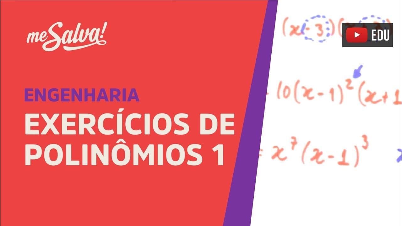 Thumbnail: Me Salva! PRC12 - Exercícios polinômios I - Confecção de gráficos