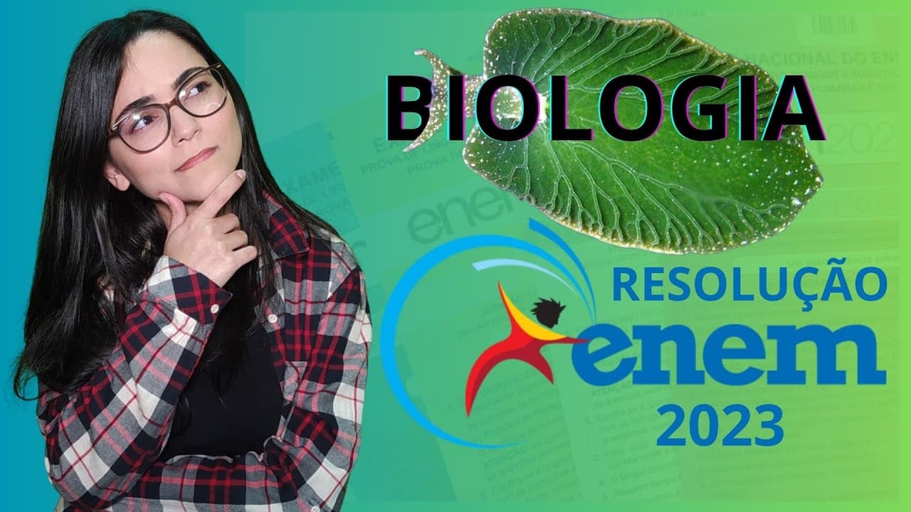 Thumbnail: RESOLUÇÃO ENEM 2023 | Há muito tempo são conhecidas espécies de lesmas-do-mar com uma capacidade...