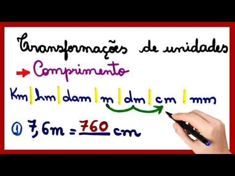 Thumbnail da aula: TRANSFORMAÇÕES DE UNIDADES DE COMPRIMENTO