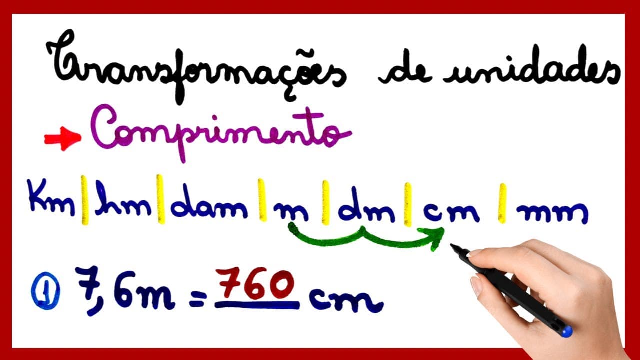 Thumbnail: TRANSFORMAÇÕES DE UNIDADES DE COMPRIMENTO
