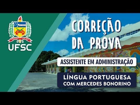 Thumbnail da aula: Concurso UFSC - Português (Assistente)