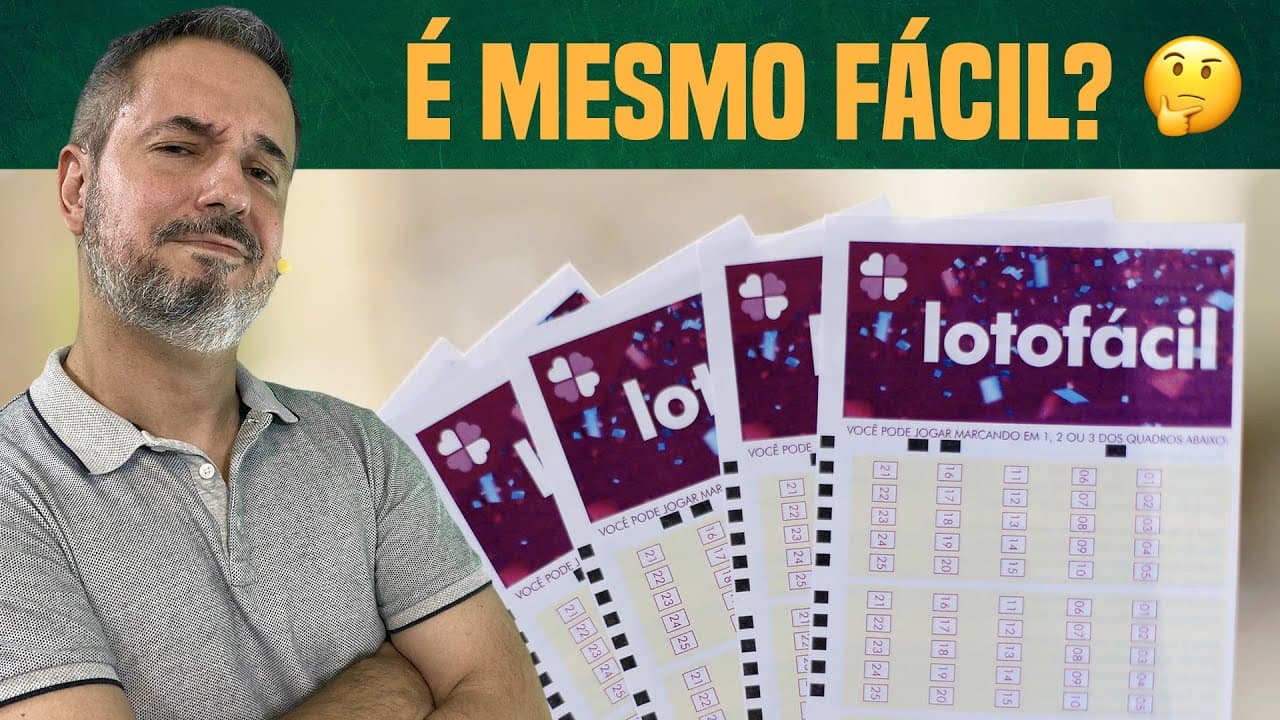Thumbnail: A LOTOFÁCIL É MESMO FÁCIL? Tudo sobre suas chances de ganhar!