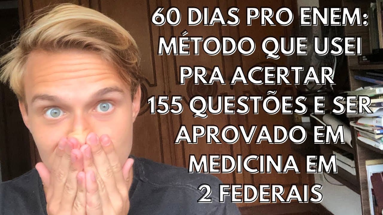 Thumbnail: 60 dias pro ENEM: A estratégia de estudos que ME APROVOU