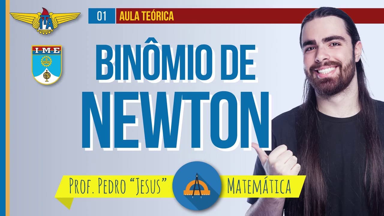 Thumbnail: BINÔMIO DE NEWTON PARA ITA/IME | MATEMÁTICA | prof. Jesus