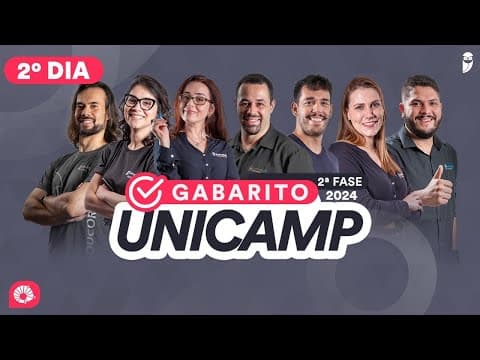 Thumbnail da aula: UNICAMP 2024 2ª Fase Gabarito de Química