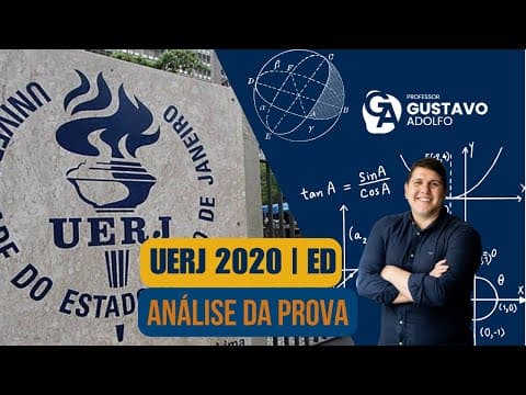 Thumbnail da aula: UERJ 2020 | ED | MAT | Análise da prova
