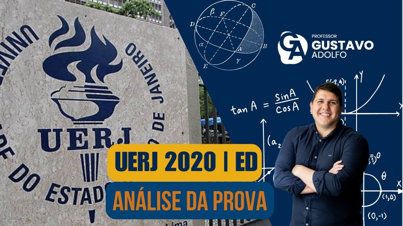 Thumbnail: UERJ 2020 | ED | MAT | Análise da prova