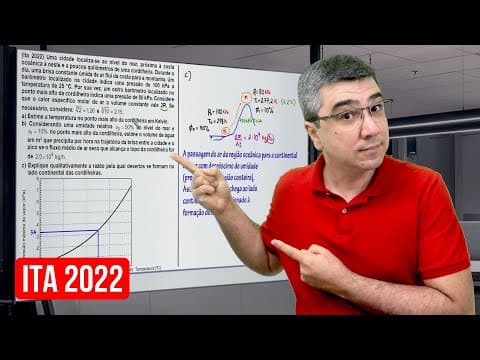Thumbnail da aula: ITA 2022 Uma cidade localiza-se ao nível do mar | Gases e Umidade