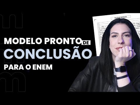 Thumbnail da aula: Modelo pronto de conclusão | Modelo, modelo meu