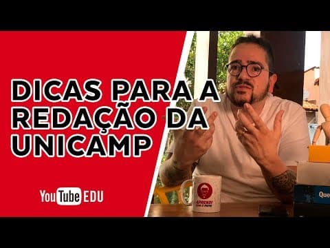 Thumbnail da aula: Dicas para a REDAÇÃO da Unicamp