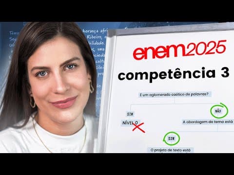 Thumbnail da aula: Melhore sua ARGUMENTAÇÃO na Redação do Enem 2025